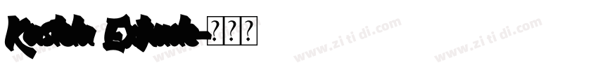 Kastela Extrude字体转换